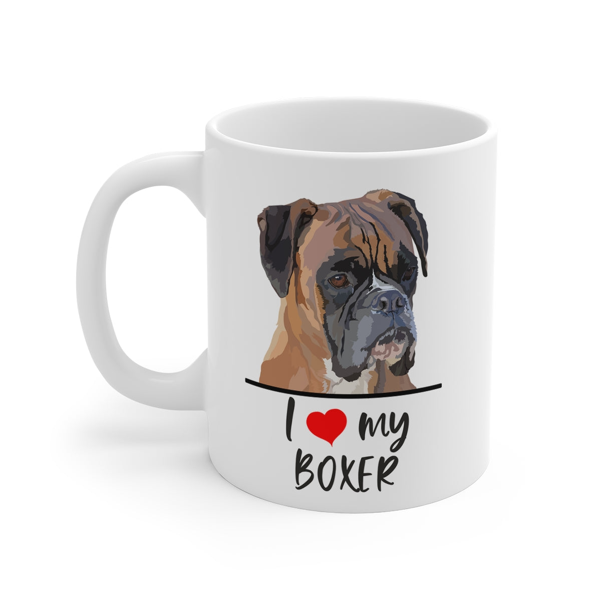 I Love My Boxer Coffee Mug