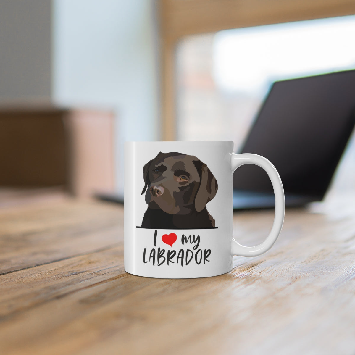 I Love My Chocolate Lab Coffee Mug