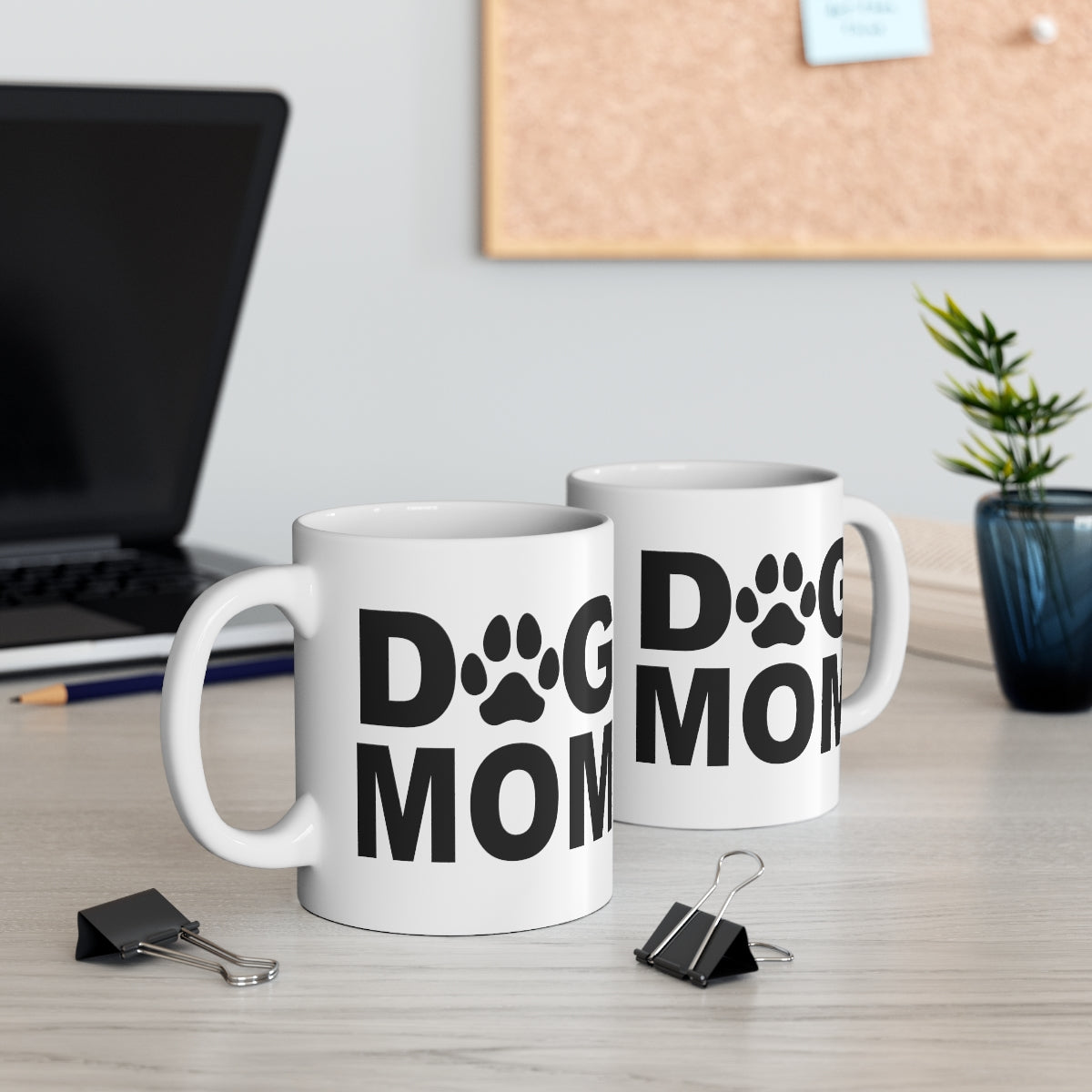 Dog Mom Pawprint Mug