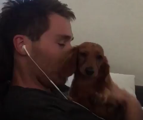 If There's One Thing This Pup Enjoys, It's Some Loving From Her Favorite Uncle!