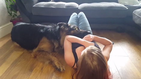 Watch How This Adorable Pup Refuses His Mommy To Exercise!