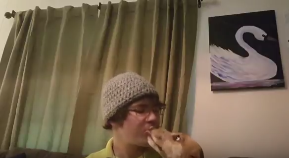All This Pup Wants To Do Is Hug Her Daddy! What A Loving Pooch!