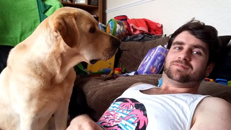 Watch How This Adorable Pup Reacts When Daddy Ignores Him!