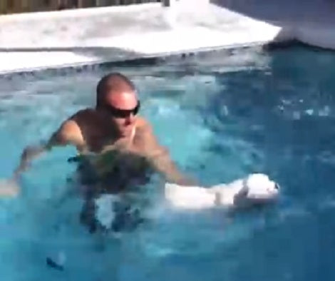 This Adorable Pup's Going Swimming, But Wait Till You See How!