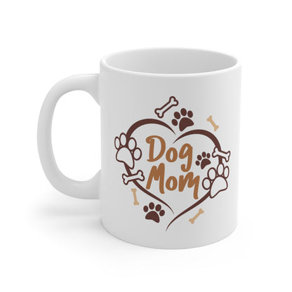 Dog Mom Heart Coffee Mug