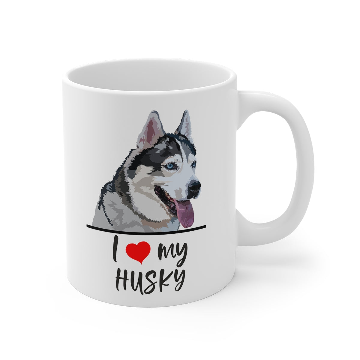 I Love My Husky Coffee Mug