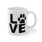 Pawprint Love Mug