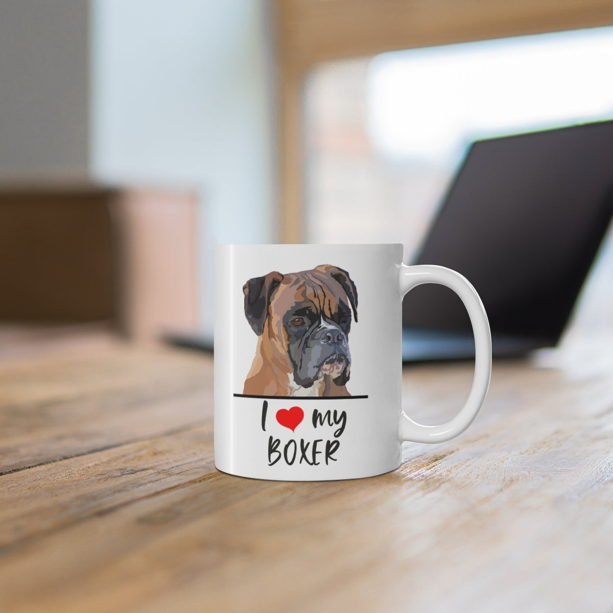 I Love My Boxer Coffee Mug