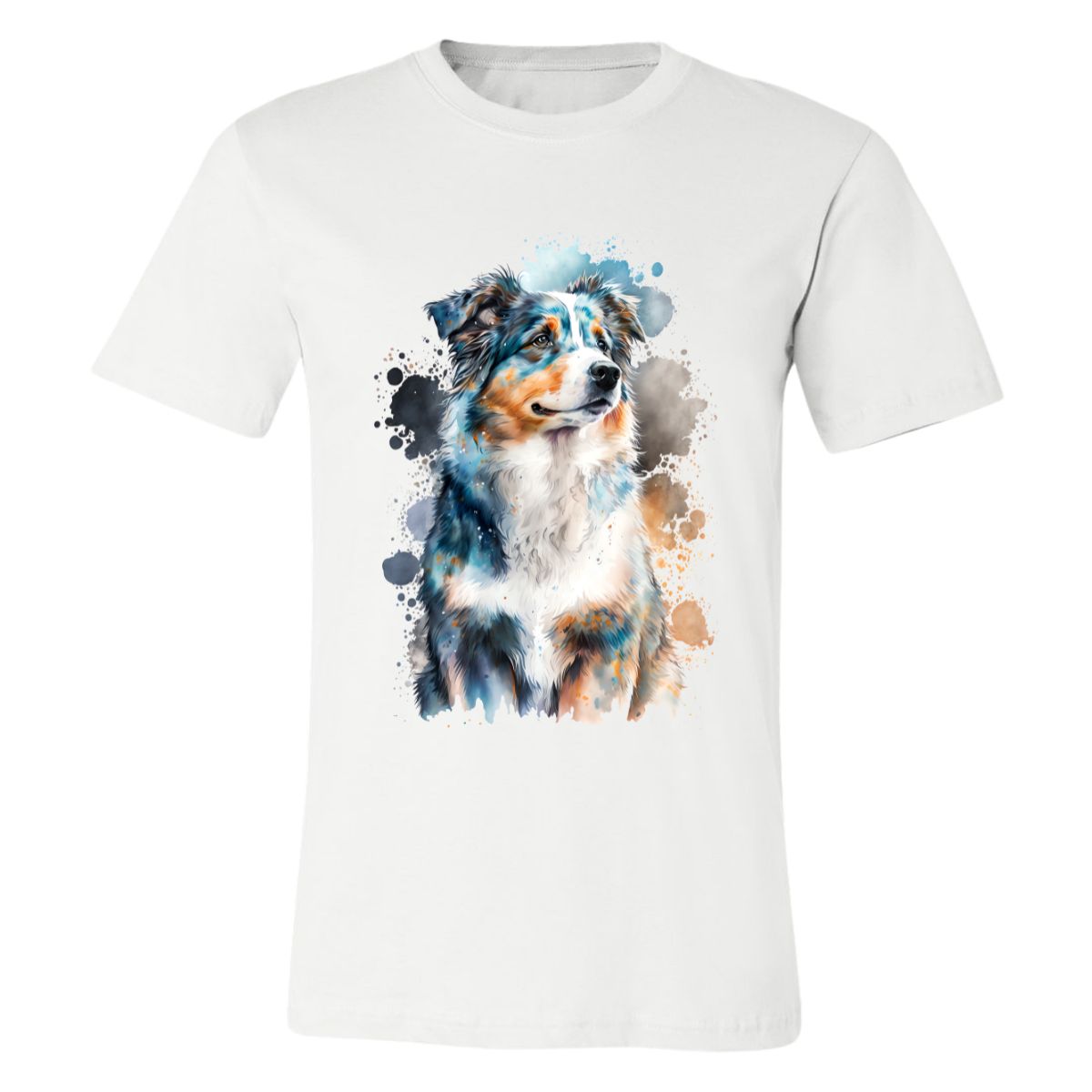 Australian Shepherd Dog Portrait Design