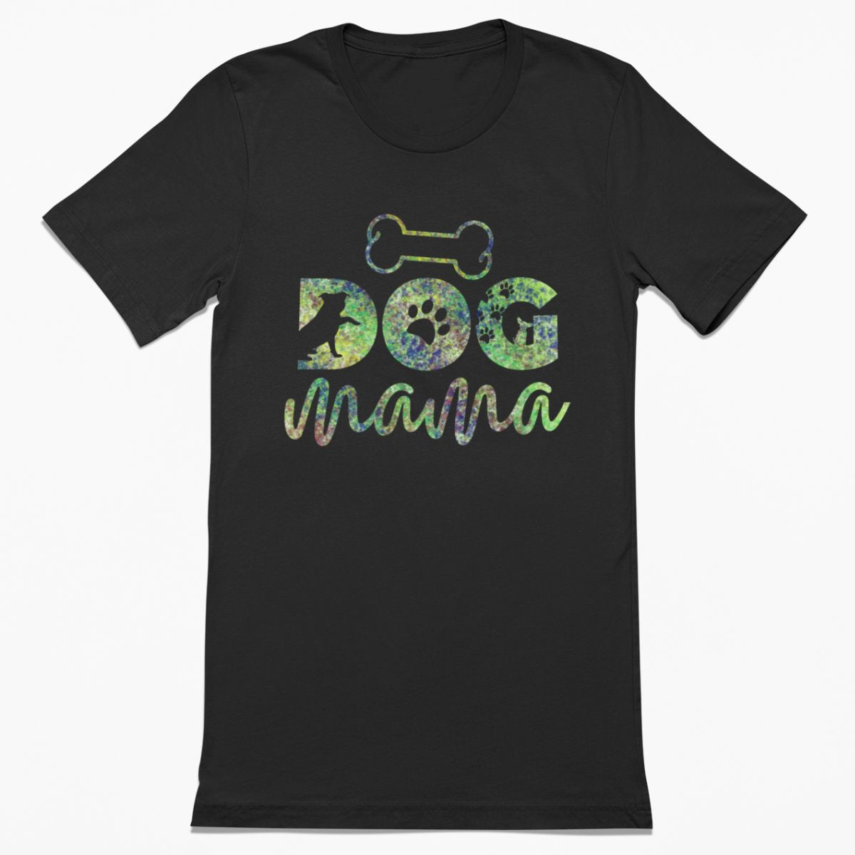 Dog Mama Green Tie Dye Shirt
