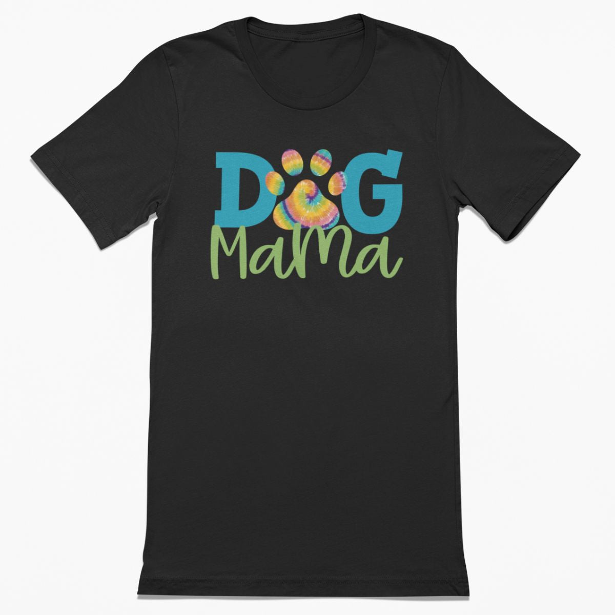Dog Mama Tie Dye Pawprint Shirt