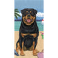 Summer Rottweiler Beach Towel