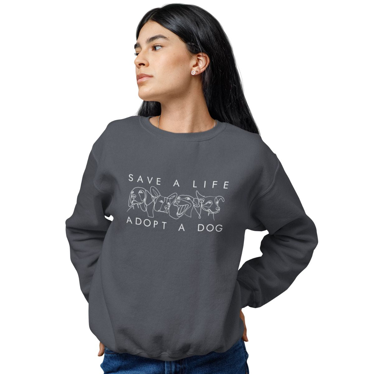 Save A Life Adopt a Dog Sweatshirt