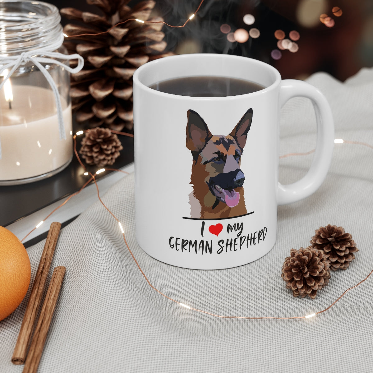 German shepherd coffee clearance mug