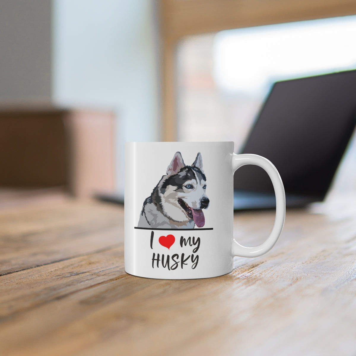 I Love My Husky Coffee Mug