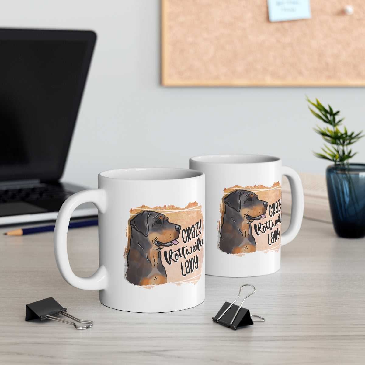 Crazy Rottweiler Lady Coffee Mug
